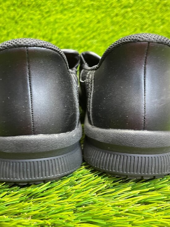 Skechers Nampa Broxtin Mens Size 7 Black Athletic Leather Slip-On Work Shoes main image 3